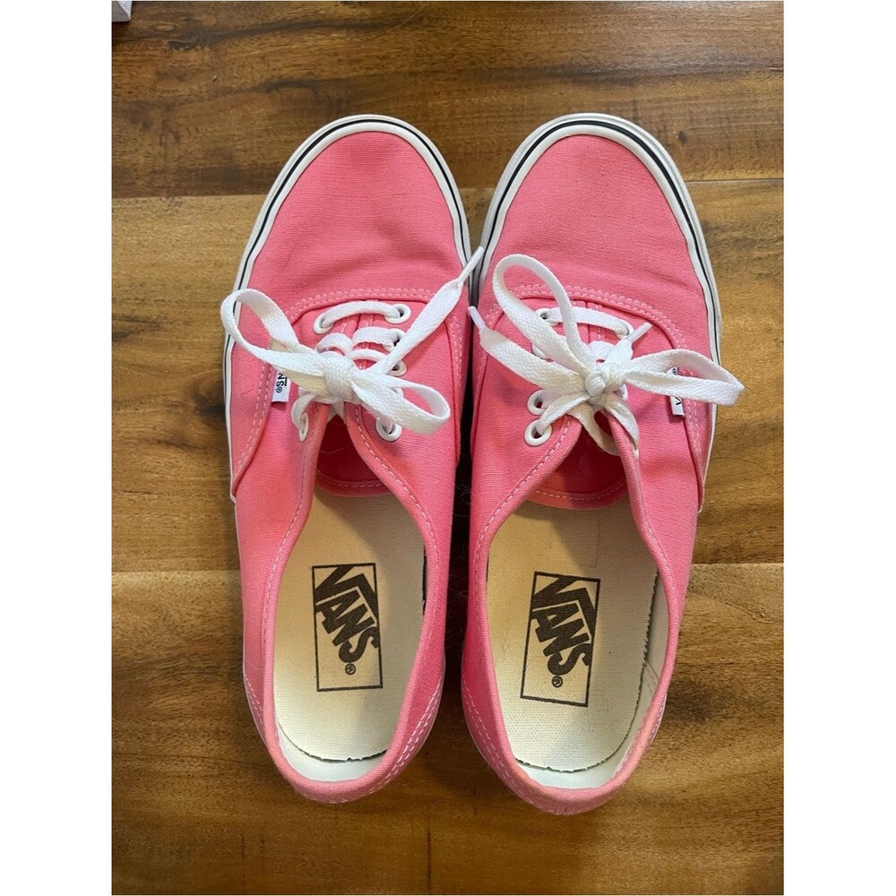 Vans Pink Canvas Low-Top Sneakers - Picture 2 of 5